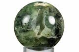 Polished Prehnite With Epidote Sphere #343072-1